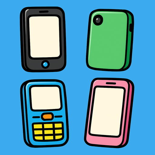 Pack of different phones.
In-Game asset.  High contrast.  No shadows. 3D