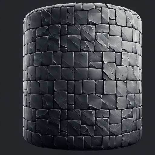dark slate tiled texture.
Single Game Texture. In-Game asset. 2d. Blank background. High contrast. No shadows.