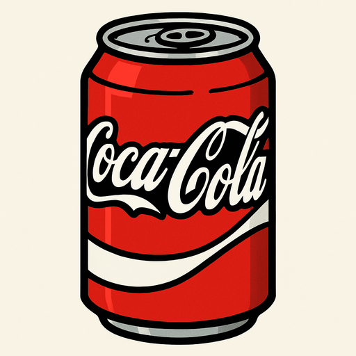 Coca Cola.
In-Game asset.  2d.  High contrast.  No shadows