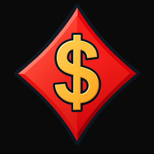 Just the diamond from this picture with a dollar sign in the center