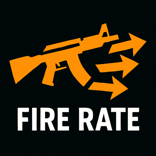 fire rate.
In-Game asset.  2d.  High contrast.  No shadows