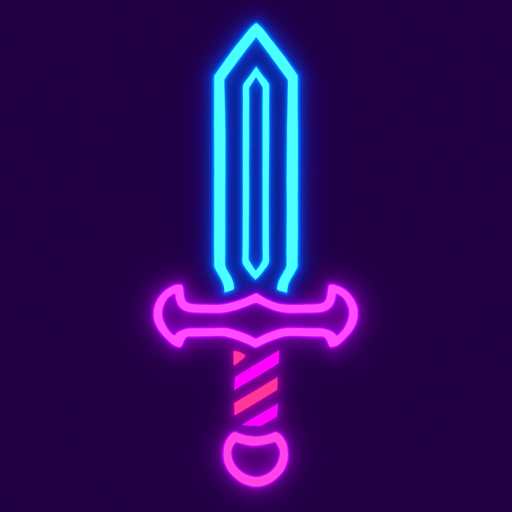 X.
In-Game asset.  2d.  High contrast.  No shadows. NEON