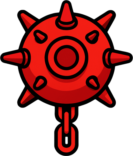 mayın.
In-Game asset.  2d.  High contrast.  No shadows