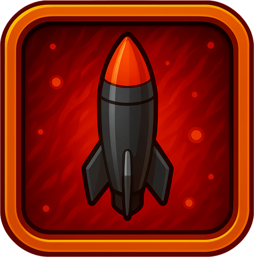 нужна из этой иконке одна ракета без пламени по вертикали