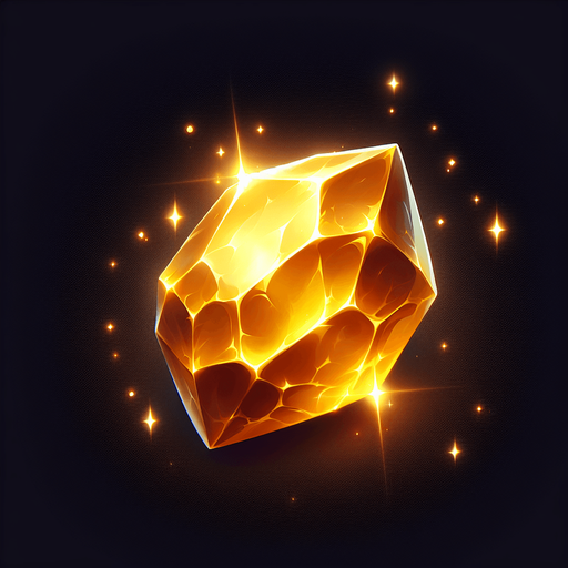 amazing gold stone.
Single Game Texture.  In-Game asset.  2d.  Blank background.  High contrast.  No shadows