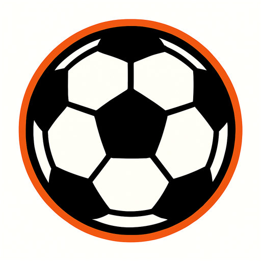futbol topu.
In-Game asset.  2d.  High contrast.  No shadows