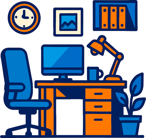 Ofis.
In-Game asset.  2d.  High contrast.  No shadows