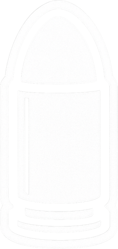 white bullet.
In-Game asset.  2d.  High contrast.  No shadows