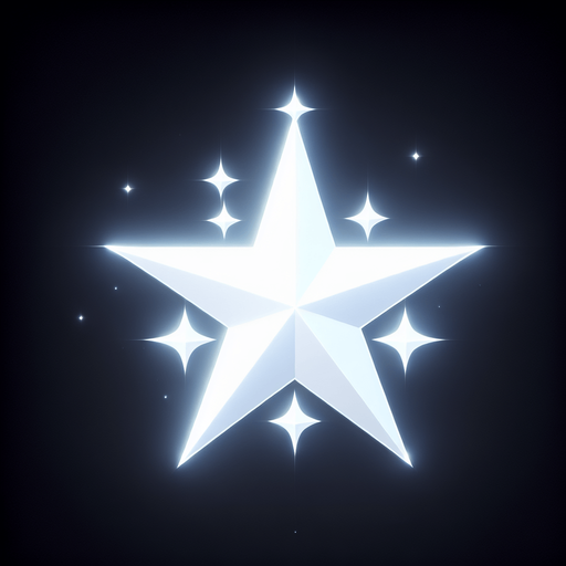 White star and give them glowing effect.
Single Game Texture. In-Game asset. 2d. Blank background. High contrast. No shadows.