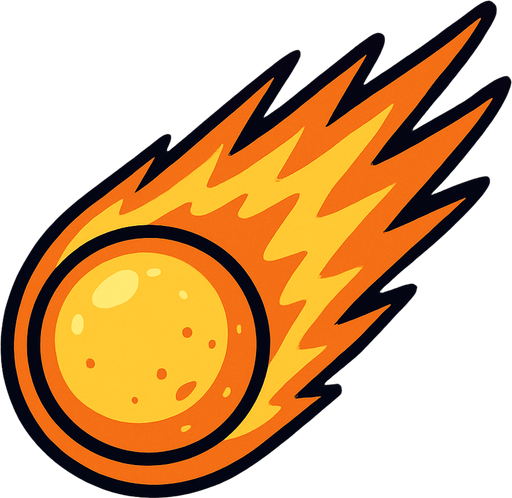 comet.
In-Game asset.  2d.  High contrast.  No shadows