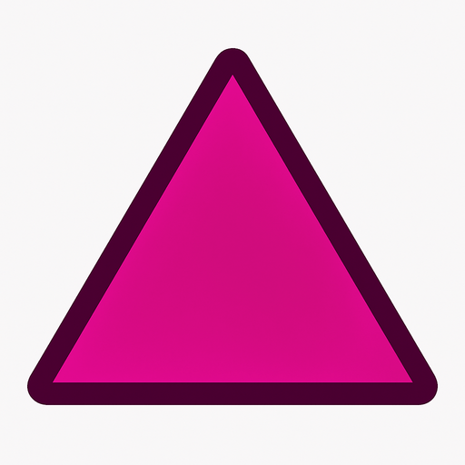triangulo rosa oscuro.
In-Game asset.  2d.  High contrast.  No shadows