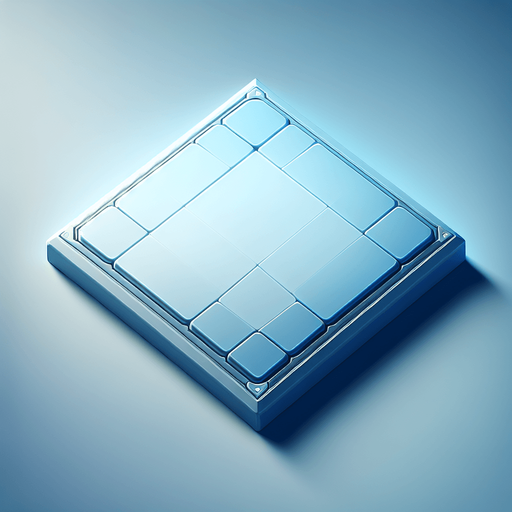 Blue-Tinted Tile: A clean and sleek tile design, consisting of a perfect square with a soft blue surface. A barely noticeable, thin blue border defines the edges, maintaining a smooth and minimal aesthetic. The tile is blank and pristine, embodying futuristic simplicity.
Single Game Texture. In-Game asset. 2d. Blank background. High contrast. No shadows.