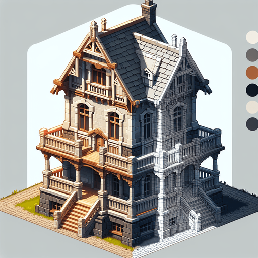 house.
Single Game Texture. In-Game asset. 2d. Blank background. High contrast. No shadows.