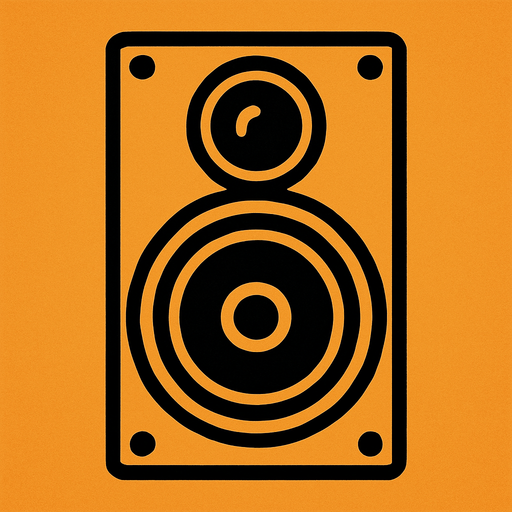 2d one bakan duz aciya sahip golgesiz bir speaker yap.
In-Game asset.  2d.  High contrast.  No shadows