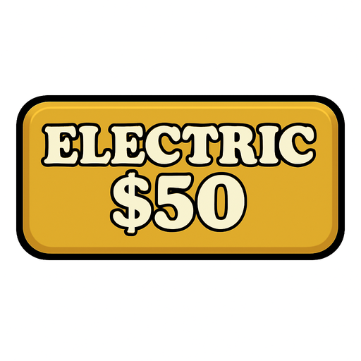 Make button gold and change text to say 'Electric $50'