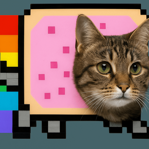 Photo-realistic cat head