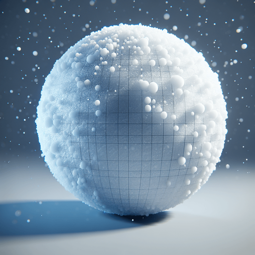 transparent snow sphere.
Single Game Texture. In-Game asset. 2d. Blank background. High contrast. No shadows.