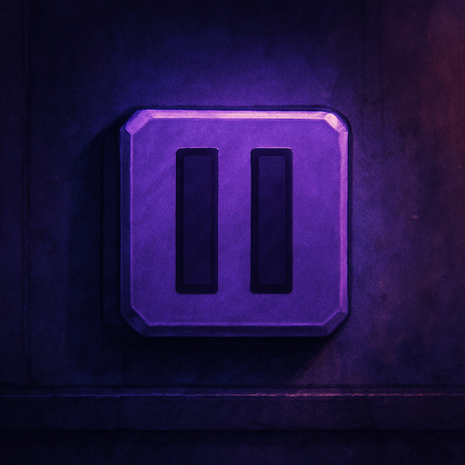 semi-realistic comic book style, moody neon lighting, lo-fi urban atmosphere, rich textures, cinematic framing, purple and blue tones, soft gradients, ambient reflections