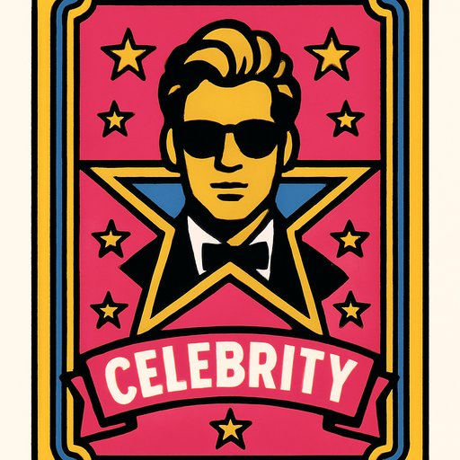 card back celebrity.
In-Game asset.  2d.  High contrast.  No shadows