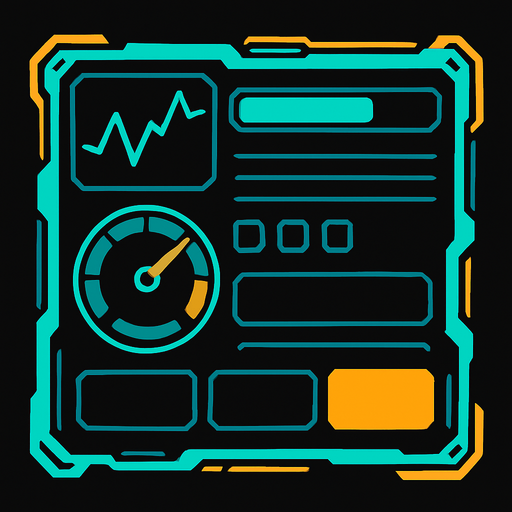 Ui panel futurista.
In-Game asset.  2d.  High contrast.  No shadows