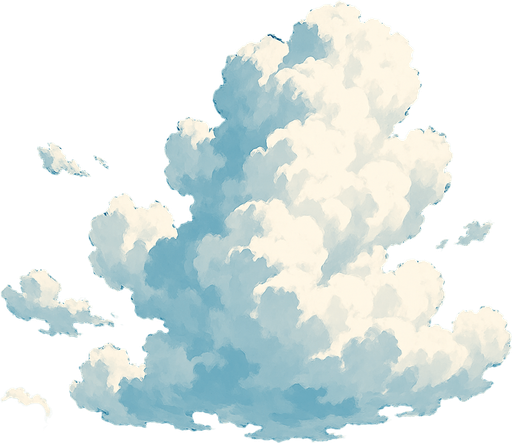 realistic clouds.
In-Game asset.  2d.  High contrast.  No shadows