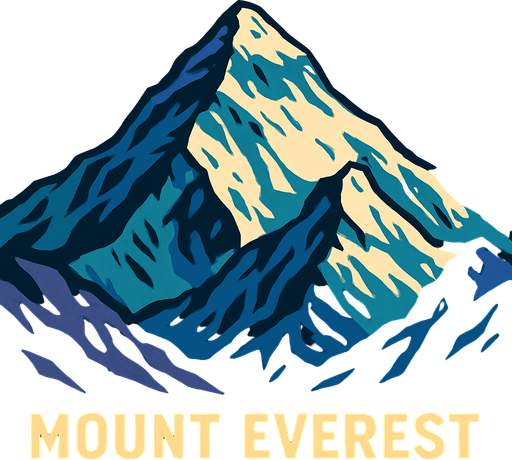 mount everest.
In-Game asset.  2d.  High contrast.  No shadows