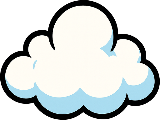 cloud.
In-Game asset.  2d.  High contrast.  No shadows