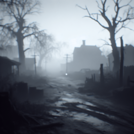 a blur grey horror background
Single Game Texture. In-Game asset. 2d. Blank background. High contrast. No shadows.