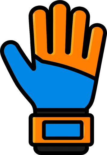 futbol kaleci eldiveni.
In-Game asset.  2d.  High contrast.  No shadows