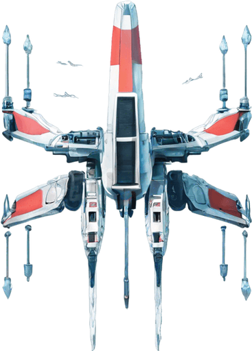 The same ship but with only 2 wings and no background