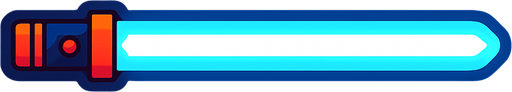 a line that is set to the theme of this game that looks like  lightsabre.
In-Game asset.  2d.  High contrast.  No shadows