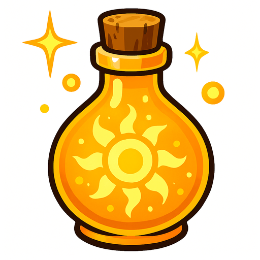 sunlightEssence.
In-Game asset.  2d.  High contrast.  No shadows