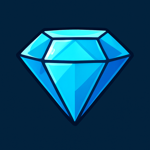 diamond.
In-Game asset.  2d.  High contrast.  No shadows