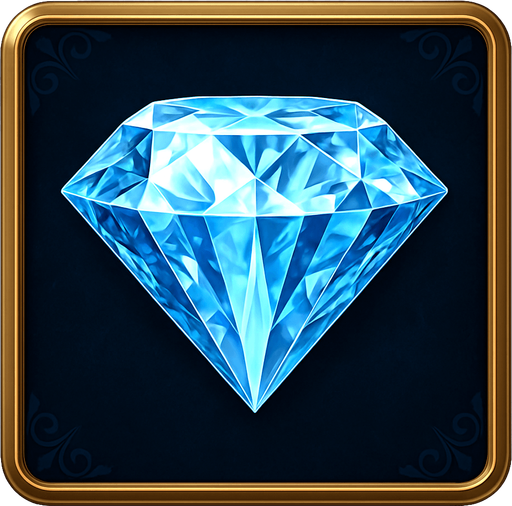 Crea un asset de fondo para el símbolo 'A' de Megaways (Diamante Brillante).
Un panel cuadrado o ligeramente redondeado. Fondo de terciopelo oscuro (negro o azul noche) o un metal pulido muy oscuro. Borde elegante dorado o plateado. Puede tener un patrón sutil de filigrana de casino en las esquinas. Debe ser un fondo neutro pero lujoso para que el diamante resalte. Fondo transparente.
In-Game asset.  2d.  High contrast.  No shadows