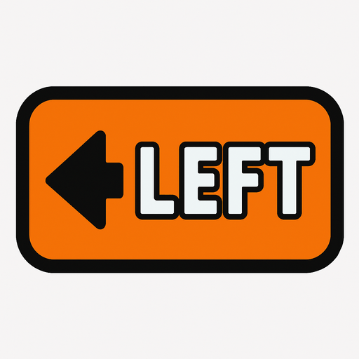Left button.
In-Game asset.  2d.  High contrast.  No shadows