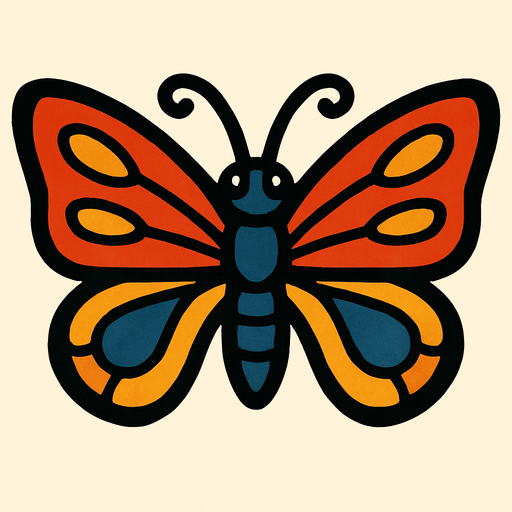 make a butterfly (horizontal).
In-Game asset.  2d.  High contrast.  No shadows