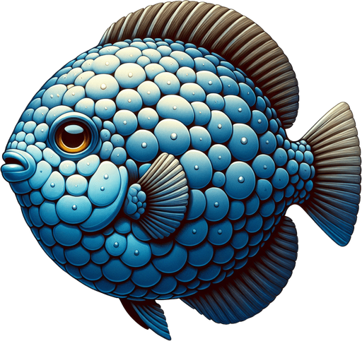 a realistic sunfish.
Single Game Texture. In-Game asset. 2d. Blank background. High contrast. No shadows.