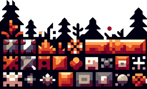 Scenario.
Single Game Texture. In-Game asset. 2d. Blank background. High contrast. No shadows.