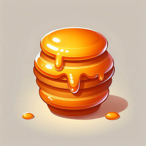honey,cartoon,2d,blank background.
Single Game Texture.  In-Game asset.  2d.  Blank background.  High contrast.  No shadows