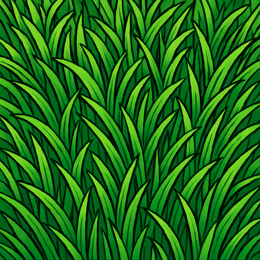 bird's eye view of grass.
In-Game asset.  2d.  High contrast.  No shadows
