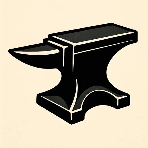 Anvil.
In-Game asset.  2d.  High contrast.  No shadows