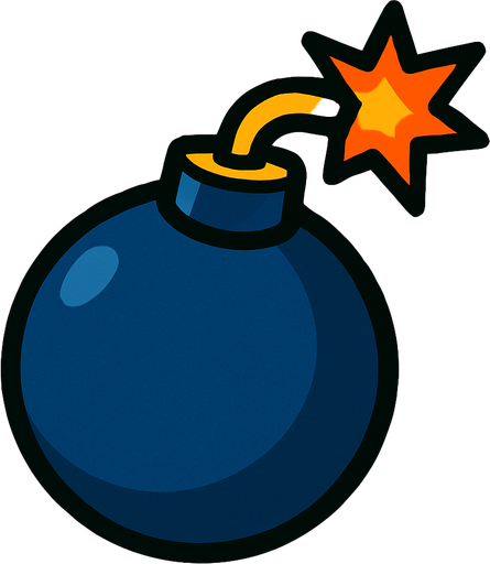 Bomba.
In-Game asset.  2d.  High contrast.  No shadows