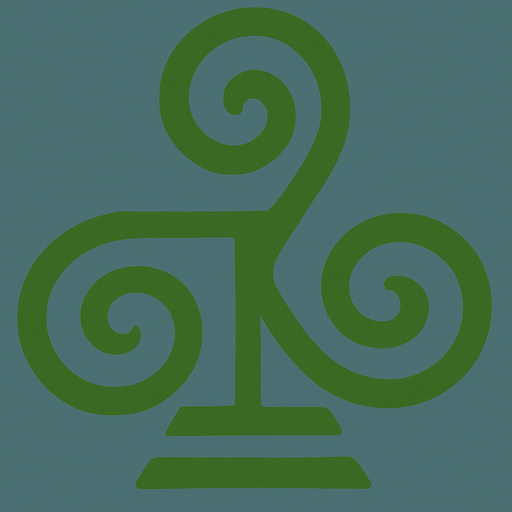 Símbolo de la tierra color verde