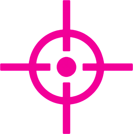 Crosshair.
In-Game asset.  2d.  High contrast.  No shadows