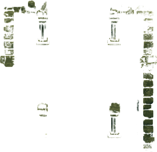 Koridor yukarıdan bakış dark souls style 2d pixel art.
In-Game asset.  2d.  High contrast.  No shadows