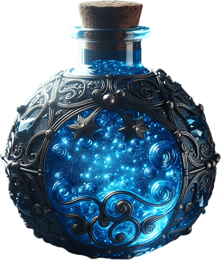 blue potion
a blue potion