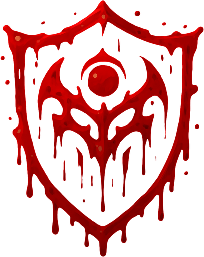 blood shield.
In-Game asset.  2d.  High contrast.  No shadows