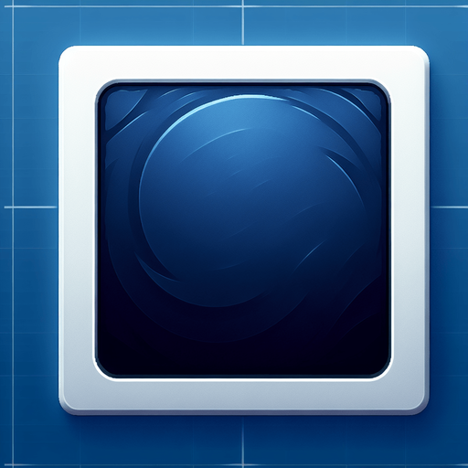 navy blue square. very thin white border..
Single Game Texture. In-Game asset. 2d. Blank background. High contrast. No shadows.