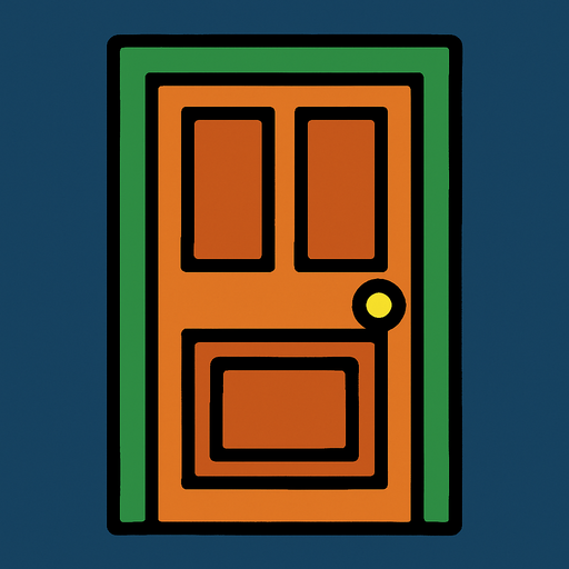 Puerta.
In-Game asset.  2d.  High contrast.  No shadows