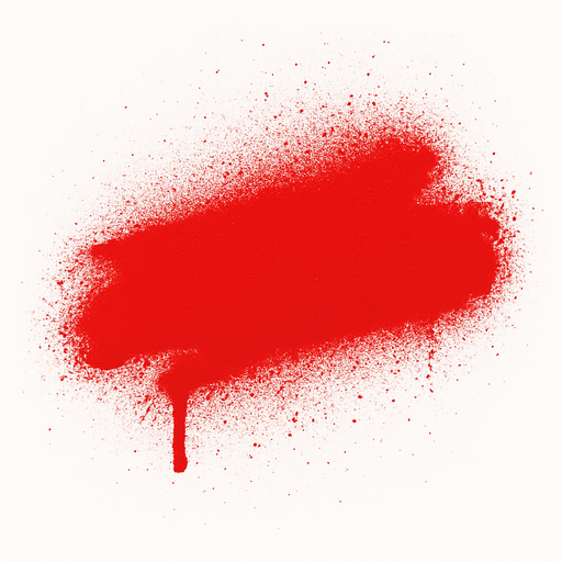 RED SPRAYED PAİNT.
In-Game asset.  2d.  High contrast.  No shadows